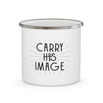 Rustic Inspirational Camping Mug | Carry His Image | Outdoor Adventures, Gifts for Hikers, Nature Lovers, Coffee, Tea
