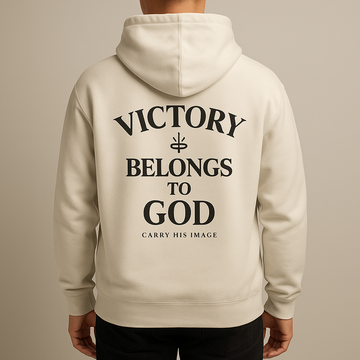 Carry His Image Dove Logo Hoodie — Minimal Christian Streetwear